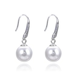 Swarovski shell pearl earrings